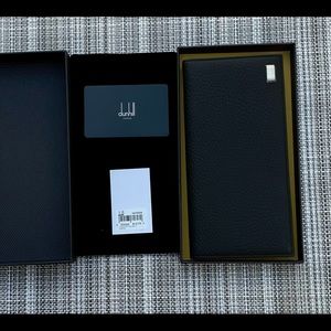 Brand new Dunhill Long Wallet Leather w/box card and tag